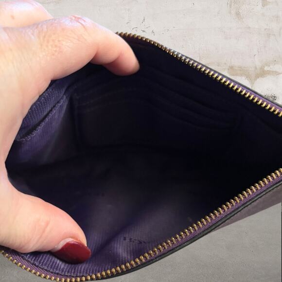 Coach Large Wristlet Shoulder Bag in Purple - Picture 6 of 6